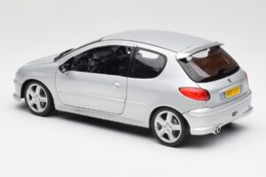 Peugeot 206 RC Aluminium Sudrabs Norev 1:18 184726 Metāls — attēls 7 no 8
