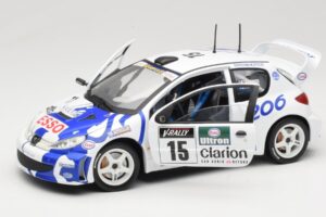 Peugeot 206 WRC #15 G. Panizzi / H. Panizzi WRC 1999 Solido 1:18 9016 Metāls — attēls 2 no 8