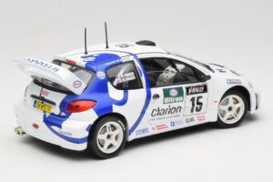Peugeot 206 WRC #15 G. Panizzi / H. Panizzi WRC 1999 Solido 1:18 9016 Metāls — attēls 3 no 8