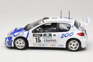 Peugeot 206 WRC #15 G. Panizzi / H. Panizzi WRC 1999 Solido 1:18 9016 Metāls — attēls 4 no 8