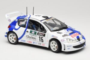 Peugeot 206 WRC #15 G. Panizzi / H. Panizzi WRC 1999 Solido 1:18 9016 Metāls — attēls 6 no 8