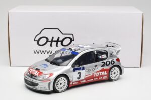 Peugeot 206 WRC #3 G. Panizzi / H. Panizzi Rally Tour de Corse 2002 Otto 1:18 OT1085 Sveķi — attēls 6 no 6