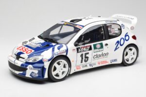 Peugeot 206 WRC G. Panizzi / H. Panizzi Tour de Corse 1999 Otto 1:12 G081 Sveķi