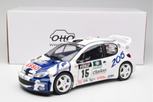 Peugeot 206 WRC G. Panizzi / H. Panizzi Tour de Corse 1999 Otto 1:12 G081 Sveķi — attēls 6 no 6