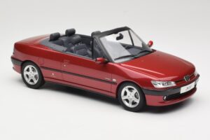 Peugeot 306 Kabriolets Sarkans Otto 1:18 OT042 Sveķi — attēls 4 no 6