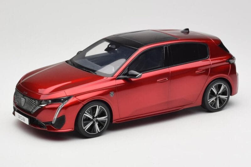 Peugeot 308 GT P5 Elixir Red Otto 1:18 OT1140 Sveķi