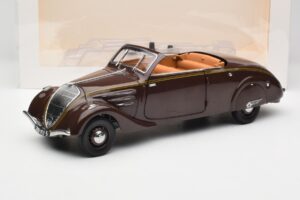 Peugeot 402 Eclipse Šokolāde Norev 1:18 184873 Metāls — attēls 12 no 12