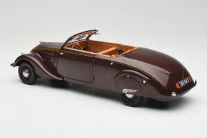 Peugeot 402 Eclipse Šokolāde Norev 1:18 184873 Metāls — attēls 9 no 12
