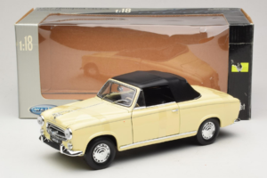 Peugeot 403 Kabriolets Bēšs Welly 1:18 12551HW Metāls — attēls 6 no 6