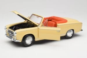 Peugeot 403 Kabriolets Smilšu Dzeltens Solido 1:18 8165 Metāls — attēls 2 no 8