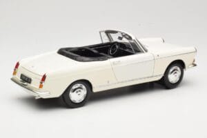 Peugeot 404 Kabriolets Balts Norev 1:18 184746 Metāls — attēls 3 no 8