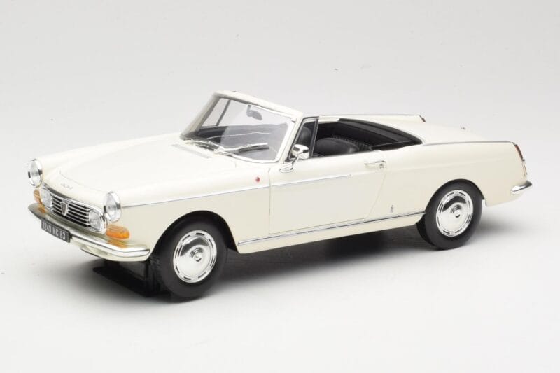 Peugeot 404 Kabriolets Balts Norev 1:18 184746 Metāls