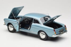 Peugeot 404 Coupe Zils Norev 1:18 184745 Metāls — attēls 5 no 8