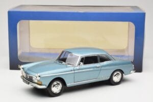 Peugeot 404 Coupe Zils Norev 1:18 184745 Metāls — attēls 8 no 8