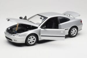 Peugeot 406 Coupe Sudrabs Gate 1:18 01024 Metāls — attēls 2 no 8
