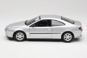 Peugeot 406 Coupe Sudrabs Gate 1:18 01024 Metāls — attēls 4 no 8
