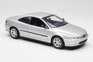 Peugeot 406 Coupe Sudrabs Gate 1:18 01024 Metāls — attēls 6 no 8
