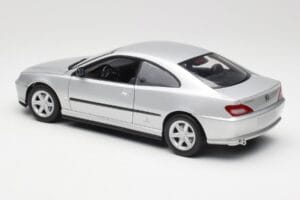 Peugeot 406 Coupe Sudrabs Gate 1:18 01024 Metāls — attēls 7 no 8