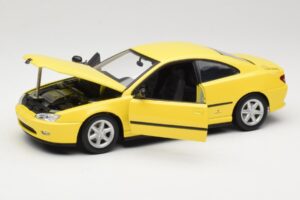 Peugeot 406 Coupe Dzeltens Gate 1:18 01022 Metāls — attēls 2 no 8