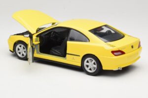 Peugeot 406 Coupe Dzeltens Gate 1:18 01022 Metāls — attēls 5 no 8
