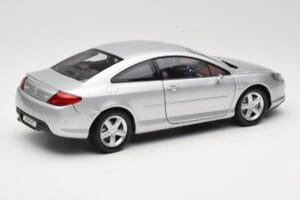 Peugeot 407 Coupe Sudrabs Norev 1:18 184747 Metāls — attēls 3 no 8