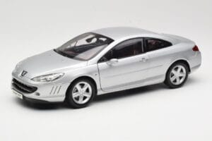 Peugeot 407 Coupe Sudrabs Norev 1:18 184747 Metāls