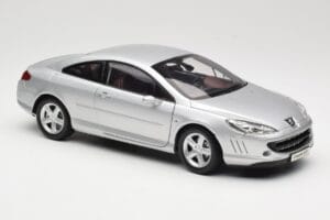 Peugeot 407 Coupe Sudrabs Norev 1:18 184747 Metāls — attēls 6 no 8