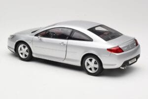 Peugeot 407 Coupe Sudrabs Norev 1:18 184747 Metāls — attēls 7 no 8