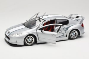 Peugeot 407 Racing Sudrabs Solido 1:18 90642 Metāls — attēls 2 no 8
