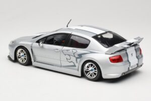 Peugeot 407 Racing Sudrabs Solido 1:18 90642 Metāls — attēls 7 no 8