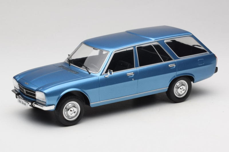 Peugeot 504 Break Zils MCG 1:18 MCG18213 Metāls