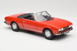 Peugeot 504 Kabriolets Sarkans Norev 1:18 184754 Metāls — attēls 6 no 8