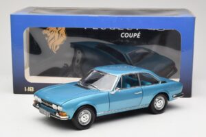 Peugeot 504 Coupe Zils Norev 1:18 184755 Metāls — attēls 8 no 8