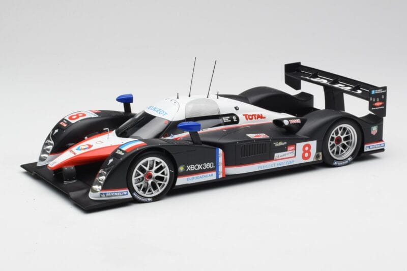 Peugeot 908 HDi LMP1 #8 S. Sarrazin / P. Lamy / S. Bourdais 24 Hours of Le Mans 2nd 2007 Minichamps 1:18 150071208 Metāls