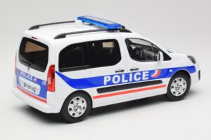 Peugeot Partner Police Zils Norev 1:18 184891 Metāls — attēls 2 no 6
