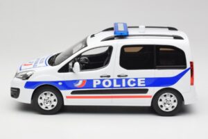 Peugeot Partner Police Zils Norev 1:18 184891 Metāls — attēls 3 no 6