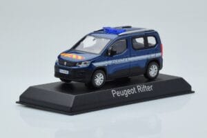 Peugeot Rifter Gendarmerie Otremer Zils Norev 1:43 479064 Metāls — attēls 2 no 4