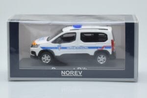 Peugeot Rifter Police Municipale Balts Norev 1:43 479067 Metāls — attēls 4 no 4