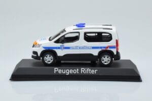 Peugeot Rifter Police Municipale Balts Norev 1:43 479067 Metāls