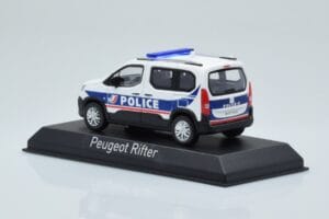 Peugeot Rifter Police Nationale Balts Norev 1:43 479065 Metāls — attēls 3 no 4
