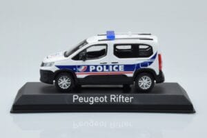 Peugeot Rifter Police Nationale Balts Norev 1:43 479065 Metāls