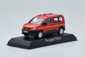 Peugeot Rifter Pompiers Sarkans Norev 1:43 479069 Metāls — attēls 2 no 4