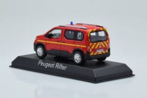 Peugeot Rifter Pompiers Sarkans Norev 1:43 479069 Metāls — attēls 3 no 4
