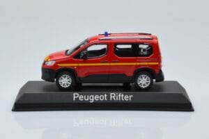 Peugeot Rifter Pompiers Sarkans Norev 1:43 479069 Metāls