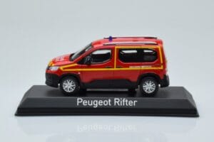 Peugeot Rifter Pompiers Secours Medical Sarkans Norev 1:43 479070 Metāls