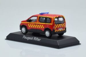 Peugeot Rifter Sapeurs Pompiers Sarkans Norev 1:43 479071 Metāls — attēls 3 no 4