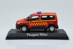 Peugeot Rifter Sapeurs Pompiers Sarkans Norev 1:43 479071 Metāls