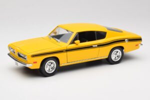 Plymouth Barracuda Dzeltens Road Legends 1:18 92178 Metāls