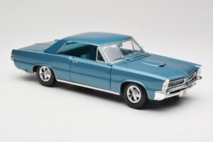 Pontiac GTO Hurst Edition Zils Maisto 1:18 531885 Metāls — attēls 6 no 8