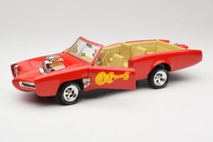 Pontiac GTO Monkeemobile Sarkans ERTL 1:18 33150 Metāls — attēls 2 no 8